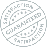 Certified and guaranteed cleaning services logo badge.