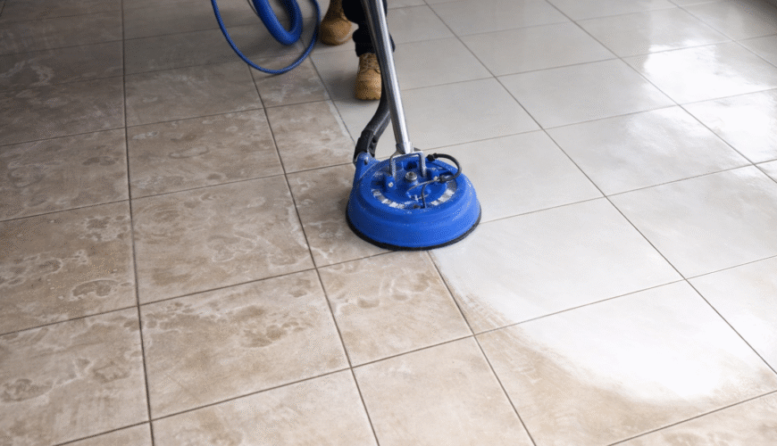 clean tile and grout​