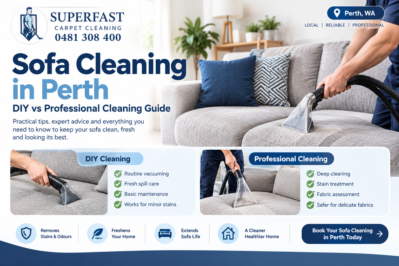 Sofa Cleaning in Perth
